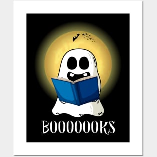 Booooooks Shirt Boo Read Books Halloween Posters and Art